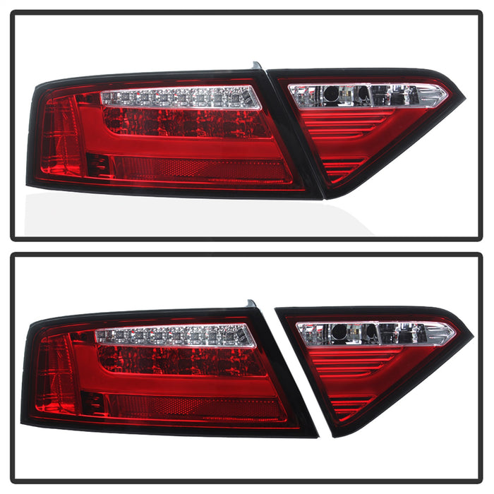 Spyder Auto 5083258 LED Tail Lights; LED Model Only; Not Compatible w/Incandescent Model; Red Clear; - Truck Part Superstore