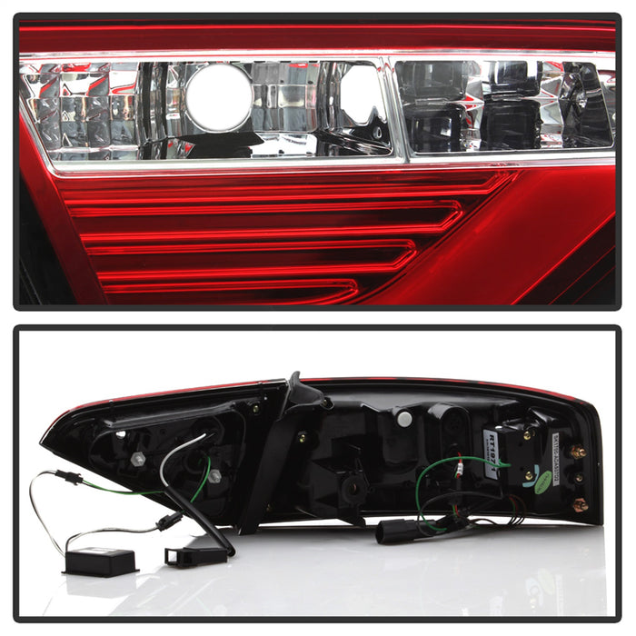 Spyder Auto 5083258 LED Tail Lights; LED Model Only; Not Compatible w/Incandescent Model; Red Clear; - Truck Part Superstore