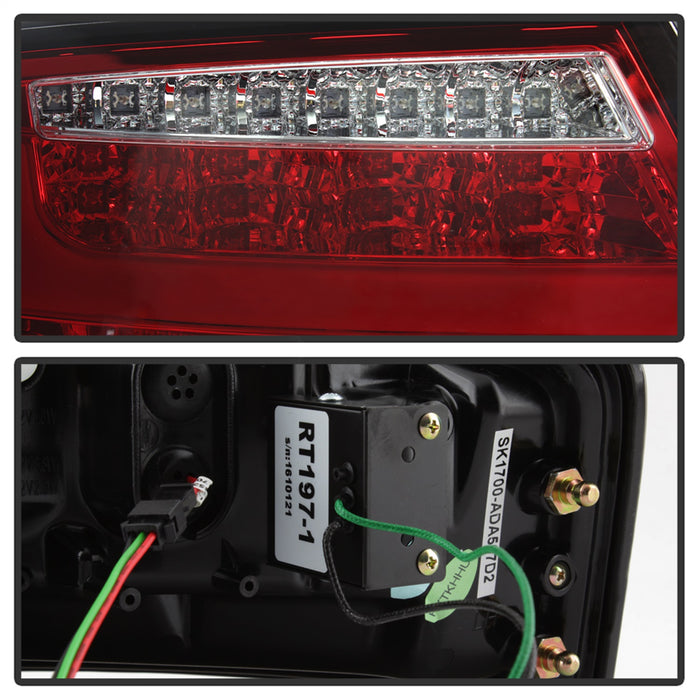 Spyder Auto 5083258 LED Tail Lights; LED Model Only; Not Compatible w/Incandescent Model; Red Clear; - Truck Part Superstore