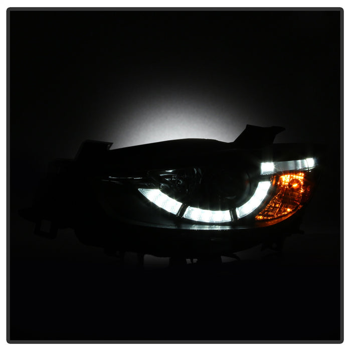 Spyder Auto 5083319 DRL LED Projector Headlights; Black; - Truck Part Superstore