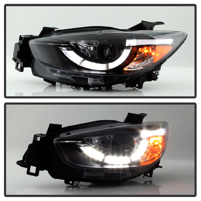 Spyder Auto 5083319 DRL LED Projector Headlights; Black; - Truck Part Superstore