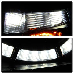 Spyder Auto 5083319 DRL LED Projector Headlights; Black; - Truck Part Superstore