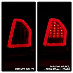 Spyder Auto 5083333 Light Bar LED Tail Lights; Version 2; Red Clear; - Truck Part Superstore