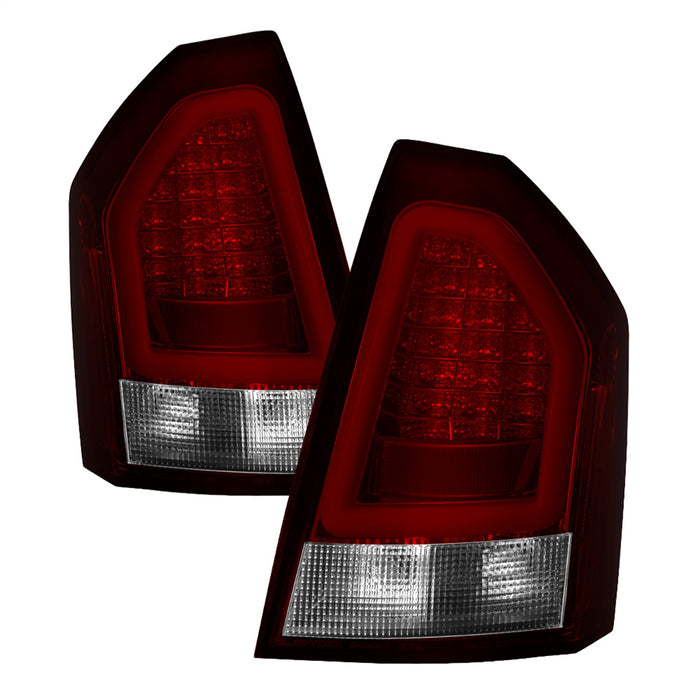 Spyder Auto 5083333 Light Bar LED Tail Lights; Version 2; Red Clear; - Truck Part Superstore