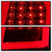 Spyder Auto 5083333 Light Bar LED Tail Lights; Version 2; Red Clear; - Truck Part Superstore