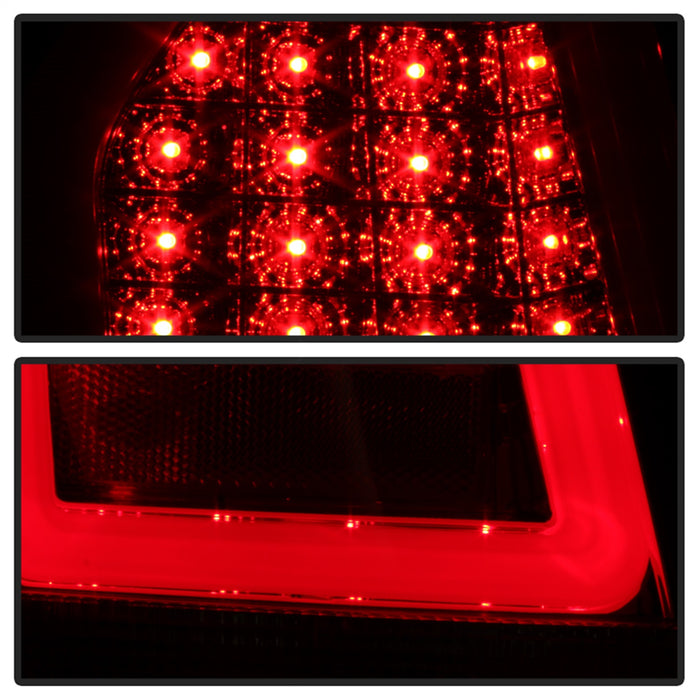 Spyder Auto 5083395 Light Bar LED Tail Lights; Version 2; Red Clear; - Truck Part Superstore