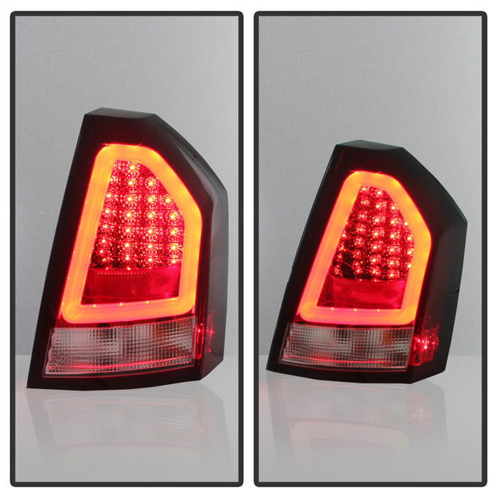 Spyder Auto 5083395 Light Bar LED Tail Lights; Version 2; Red Clear; - Truck Part Superstore