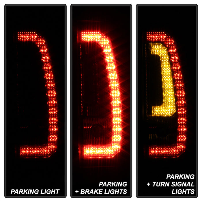 Spyder Auto 5083425 Light Bar LED Tail Lights; Version 2; Black Smoke; - Truck Part Superstore