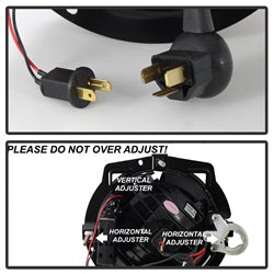 Spyder Auto 5083456 LED Crystal Headlights; Pair; Black; - Truck Part Superstore