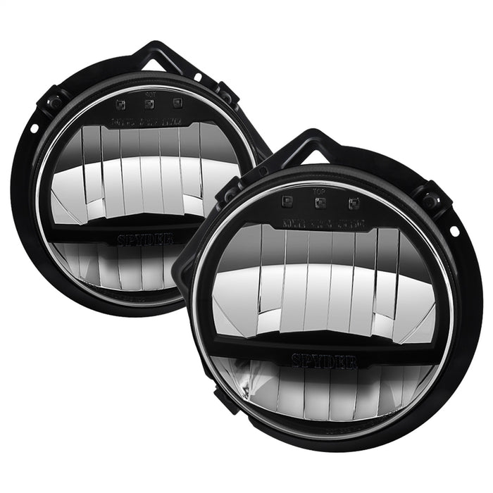 Spyder Auto 5083456 LED Crystal Headlights; Pair; Black; - Truck Part Superstore