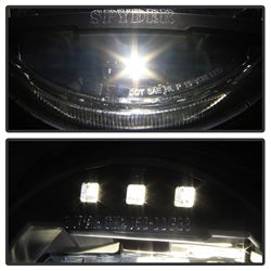 Spyder Auto 5083456 LED Crystal Headlights; Pair; Black; - Truck Part Superstore