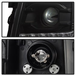 Spyder Auto 5083524 DRL LED Projector Headlights; Version 2; Black; - Truck Part Superstore