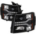 Spyder Auto 5083524 DRL LED Projector Headlights; Version 2; Black; - Truck Part Superstore