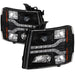 Spyder Auto 5083524 DRL LED Projector Headlights; Version 2; Black; - Truck Part Superstore