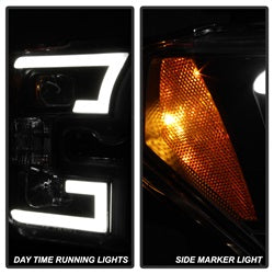 Spyder Auto 5083531 DRL LED Projector Headlights; Pair; Black; - Truck Part Superstore