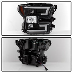 Spyder Auto 5083531 DRL LED Projector Headlights; Pair; Black; - Truck Part Superstore