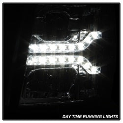 Spyder Auto 5083586 DRL LED Projector Headlights; Version 2; Chrome; - Truck Part Superstore