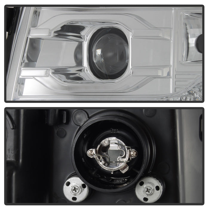 Spyder Auto 5083586 DRL LED Projector Headlights; Version 2; Chrome; - Truck Part Superstore
