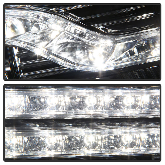 Spyder Auto 5083586 DRL LED Projector Headlights; Version 2; Chrome; - Truck Part Superstore