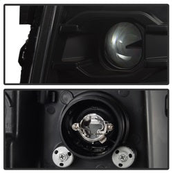 Spyder Auto 5083609 DRL LED Projector Headlights; Version 3; Black; - Truck Part Superstore