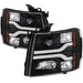 Spyder Auto 5083609 DRL LED Projector Headlights; Version 3; Black; - Truck Part Superstore