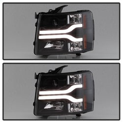 Spyder Auto 5083609 DRL LED Projector Headlights; Version 3; Black; - Truck Part Superstore