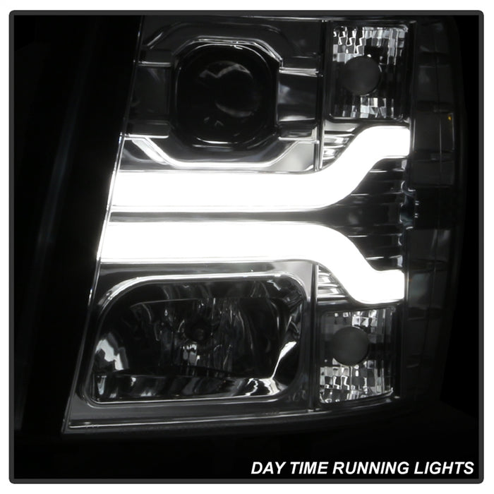 Spyder Auto 5083616 DRL LED Projector Headlights; Version 3; Chrome; - Truck Part Superstore