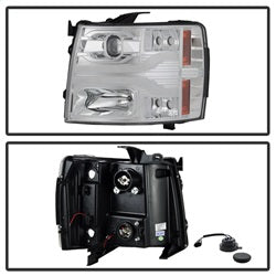 Spyder Auto 5083616 DRL LED Projector Headlights; Version 3; Chrome; - Truck Part Superstore