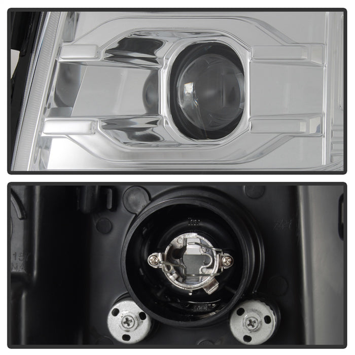Spyder Auto 5083616 DRL LED Projector Headlights; Version 3; Chrome; - Truck Part Superstore