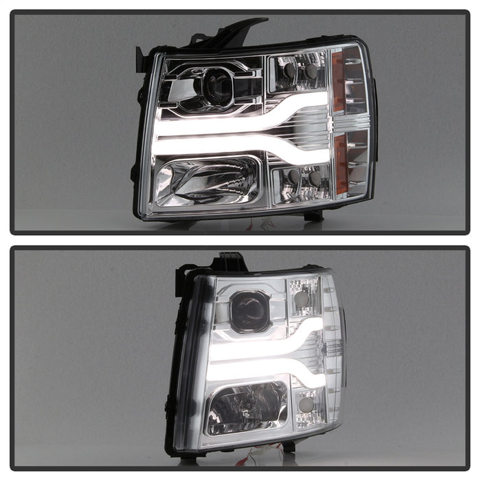 Spyder Auto 5083616 DRL LED Projector Headlights; Version 3; Chrome; - Truck Part Superstore