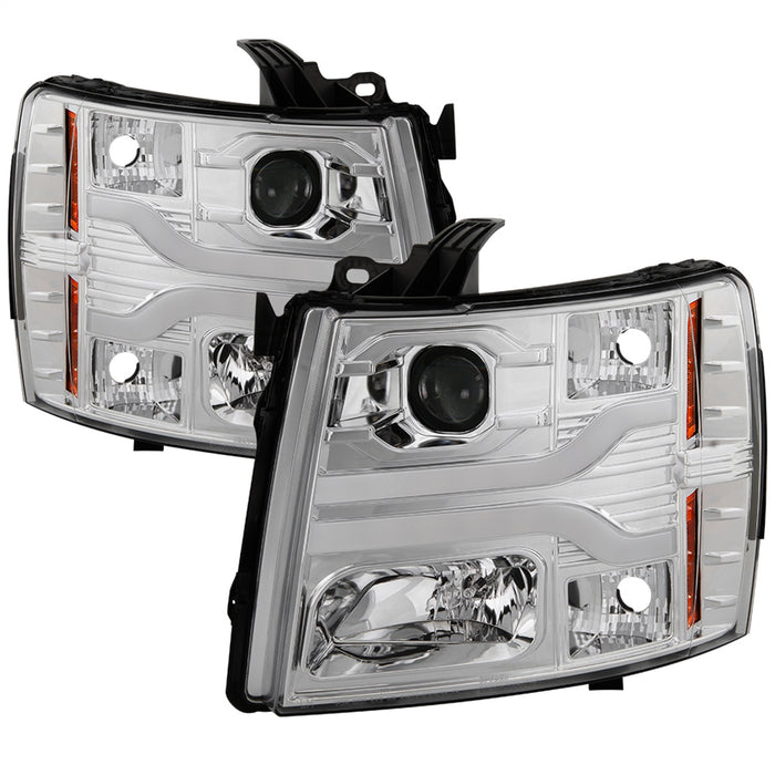 Spyder Auto 5083616 DRL LED Projector Headlights; Version 3; Chrome; - Truck Part Superstore