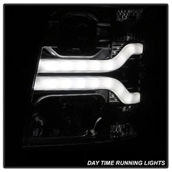Spyder Auto 5083623 DRL LED Projector Headlights; Version 3; Smoke; - Truck Part Superstore