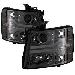 Spyder Auto 5083623 DRL LED Projector Headlights; Version 3; Smoke; - Truck Part Superstore