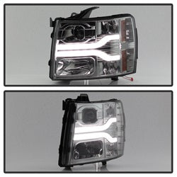Spyder Auto 5083623 DRL LED Projector Headlights; Version 3; Smoke; - Truck Part Superstore