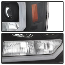 Spyder Auto 5083630 Light Bar DRL LED Projector Headlights; Version 2; Black; - Truck Part Superstore
