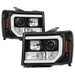 Spyder Auto 5083630 Light Bar DRL LED Projector Headlights; Version 2; Black; - Truck Part Superstore