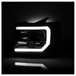 Spyder Auto 5083630 Light Bar DRL LED Projector Headlights; Version 2; Black; - Truck Part Superstore