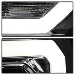 Spyder Auto 5083647 Light Bar DRL LED Projector Headlights; Version 2; Chrome; - Truck Part Superstore