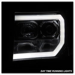 Spyder Auto 5083654 Light Bar DRL LED Projector Headlights; Version 2; Smoke; - Truck Part Superstore