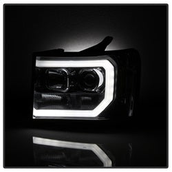 Spyder Auto 5083654 Light Bar DRL LED Projector Headlights; Version 2; Smoke; - Truck Part Superstore