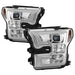 Spyder Auto 5083661 DRL LED Projector Headlights; Bulbs Included; Pair; Chrome; - Truck Part Superstore