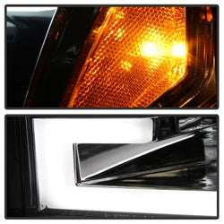 Spyder Auto 5083661 DRL LED Projector Headlights; Bulbs Included; Pair; Chrome; - Truck Part Superstore