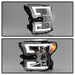 Spyder Auto 5083661 DRL LED Projector Headlights; Bulbs Included; Pair; Chrome; - Truck Part Superstore