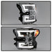 Spyder Auto 5083661 DRL LED Projector Headlights; Bulbs Included; Pair; Chrome; - Truck Part Superstore