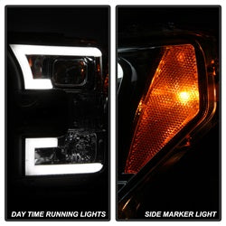 Spyder Auto 5083678 DRL LED Projector Headlights; Bulbs Included; Pair; Smoke; - Truck Part Superstore