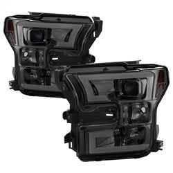 Spyder Auto 5083678 DRL LED Projector Headlights; Bulbs Included; Pair; Smoke; - Truck Part Superstore