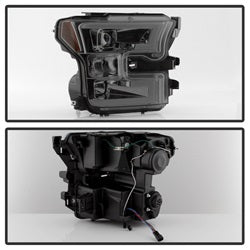 Spyder Auto 5083678 DRL LED Projector Headlights; Bulbs Included; Pair; Smoke; - Truck Part Superstore