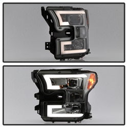 Spyder Auto 5083678 DRL LED Projector Headlights; Bulbs Included; Pair; Smoke; - Truck Part Superstore
