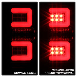 Spyder Auto 5083722 Light Bar LED Tail Lights; Pair; Black; - Truck Part Superstore