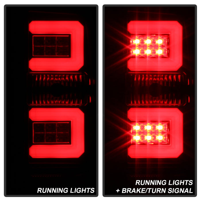Spyder Auto 5083722 Light Bar LED Tail Lights; Pair; Black; - Truck Part Superstore